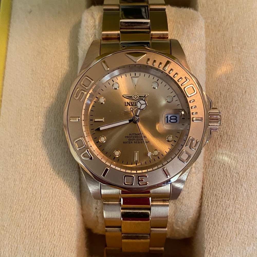 Invicta Men's Pro Diver 40mm Gold Automatic Watch